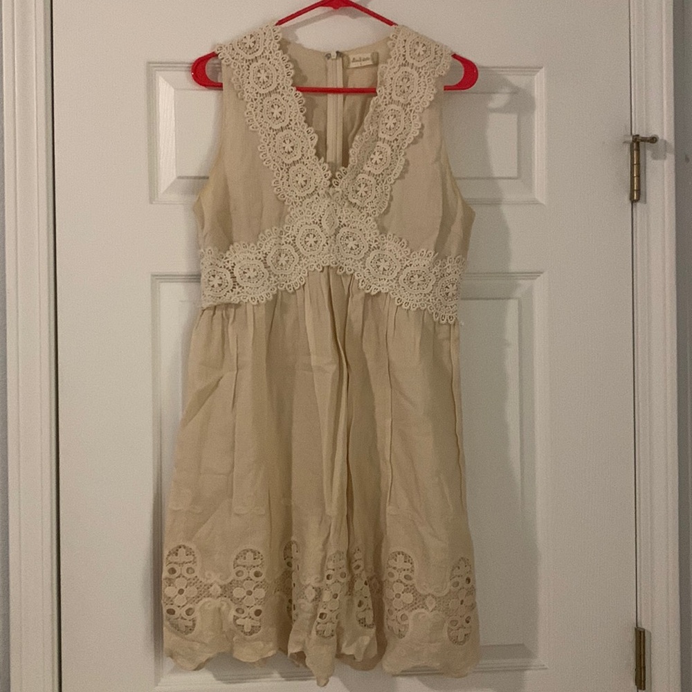 Laced Cream Dress